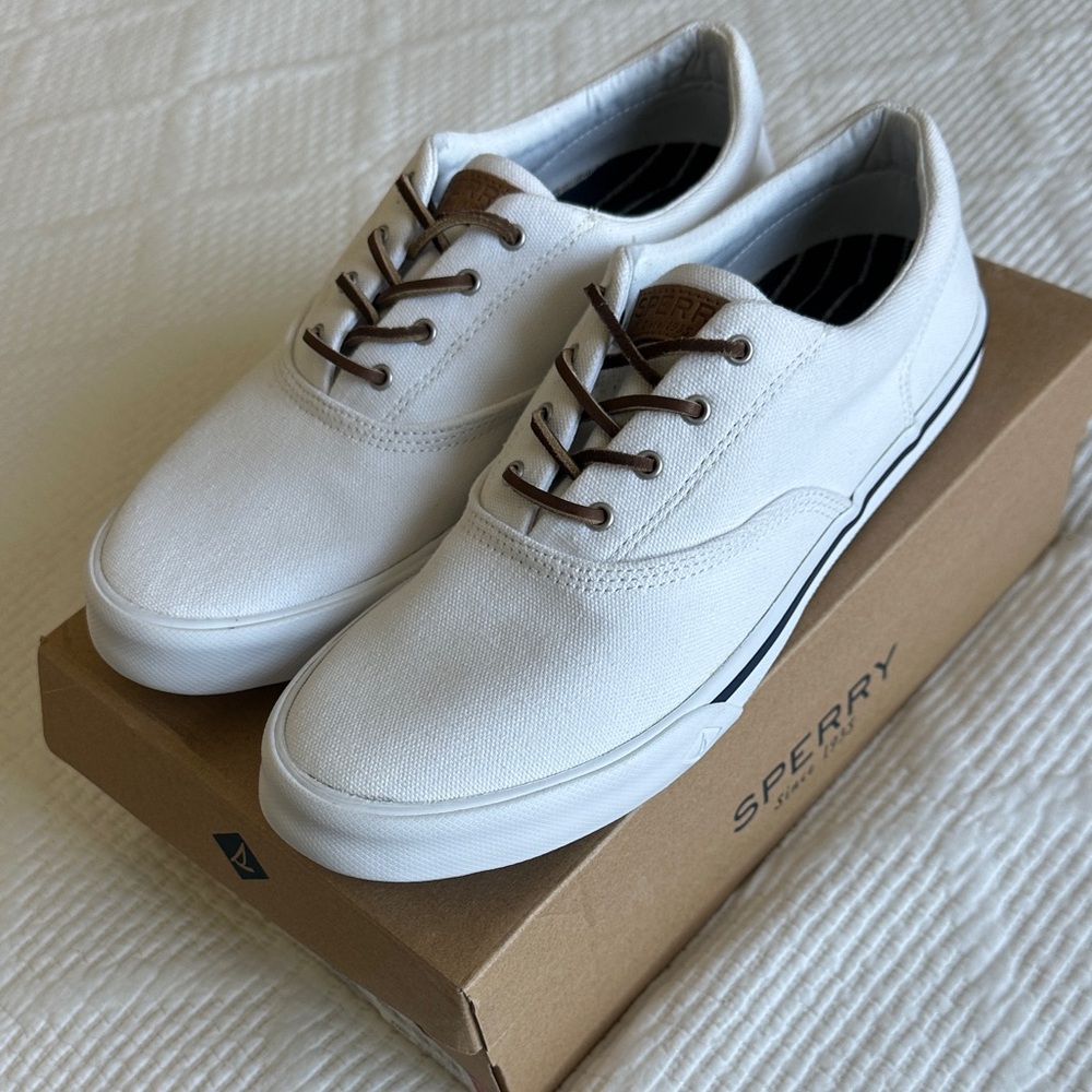 Sperry White Canvas Sneakers - Picture 3 of 3